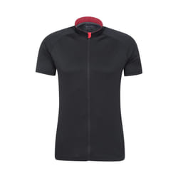 Mountain Warehouse Mens Roubaix Full Zip Cycling Top - S, Jet Black