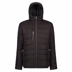 Regatta Mens Navigate Thermal Padded Jacket - S, Black/Seal Grey