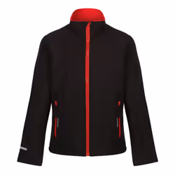 Regatta Childrens/Kids Ablaze 2 Layer Soft Shell Jacket - 3-4 Years, Black/Classic Red