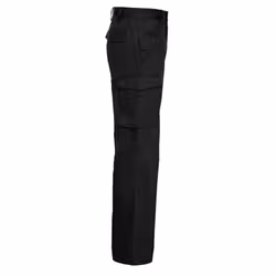 Russell Mens Polycotton Twill Work Trousers - 32L, Black