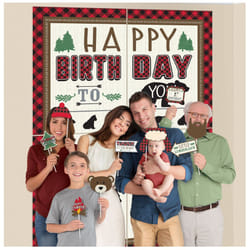 Amscan Lumberjack Happy Birthday Scene Setters Set (Pack of 16)