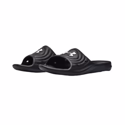 Under Armour Unisex Adult Locker IV Sliders - 10 UK, Black/White