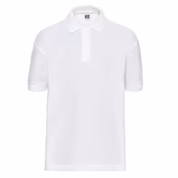 Russell Childrens/Kids Pique Polo Shirt - 11-12 Years, White