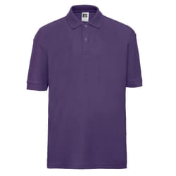 Russell Childrens/Kids Pique Polo Shirt - 11-12 Years, Purple