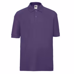 Russell Childrens/Kids Pique Polo Shirt - 3-4 Years, Purple