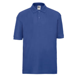 Russell Childrens/Kids Pique Polo Shirt - 7-8 Years, Bright Royal Blue