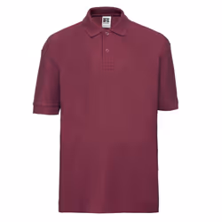 Russell Childrens/Kids Pique Polo Shirt - 3-4 Years, Burgundy