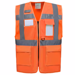 Yoko Unisex Adult Hi-Vis Vest - S, Orange
