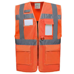 Yoko Unisex Adult Hi-Vis Vest - S, Orange
