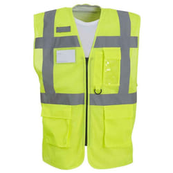 Yoko Unisex Adult Hi-Vis Vest - L, Yellow