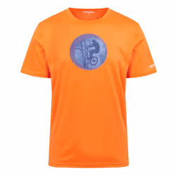 Regatta Mens Fingal VIII Cycling T-Shirt - S, Persimmon