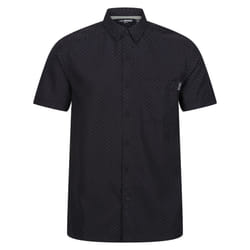Regatta Mens Mindano VIII Criss-Cross Shirt - L, Black/Ash