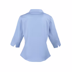Premier Womens/Ladies Poplin 3/4 Sleeve Shirt - 18 UK, Mid Blue