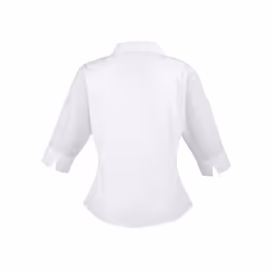 Premier Womens/Ladies Poplin 3/4 Sleeve Shirt - 18 UK, White