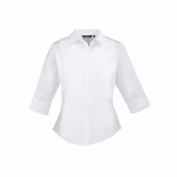 Premier Womens/Ladies Poplin 3/4 Sleeve Shirt - 20 UK, White