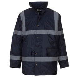 Yoko Unisex Adult Security Hi-Vis Jacket - S, Navy