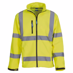 Yoko Unisex Adult Hi-Vis Soft Shell Jacket - XXL, Yellow