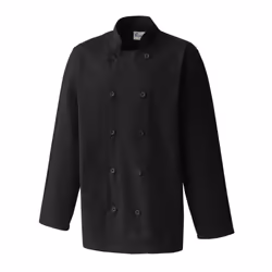 Premier Mens Long-Sleeved Chef Jacket - XL, Black