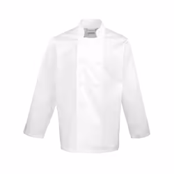 Premier Mens Long-Sleeved Chef Jacket - S, White