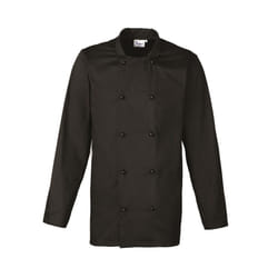 Premier Unisex Adult Cuisine Chef Jacket - S, Black