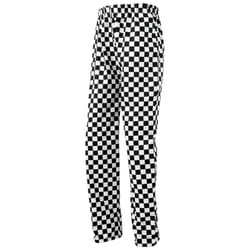 Premier Unisex Adult Essential Checked Chef Trousers - XS, Black/White