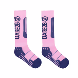 Dare 2B Childrens/Kids Performance Ski Socks - 6 UK Child-8 UK Child, Orchid/Moonlight Denim