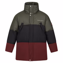 Regatta Mens Christian Lacroix Barbegal Baffled Padded Jacket - L, Dark Khaki/Black