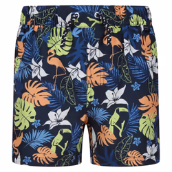 Regatta Childrens/Kids Skander II Tropical Swim Shorts - 13 Years, Navy