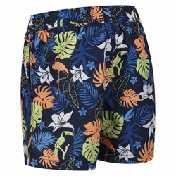 Regatta Childrens/Kids Skander II Tropical Swim Shorts - 13 Years, Navy