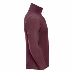 Russell Mens Zip Neck Outdoor Fleece Top - S, Burgundy