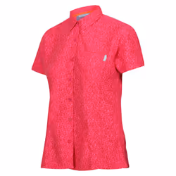 Regatta Womens/Ladies Mindano VIII Ditsy Print Short-Sleeved Shirt - 8 UK, Flamingo Pink Potion