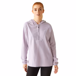 Regatta Womens/Ladies Warriewood Microfleece Half Zip Hoodie - 12 UK, Lilac Frost