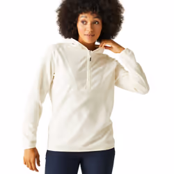 Regatta Womens/Ladies Warriewood Microfleece Half Zip Hoodie - 10 UK, Polar Bear