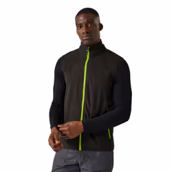 Regatta Mens Navigate Fleece Gilet - M, Black/Lime Green