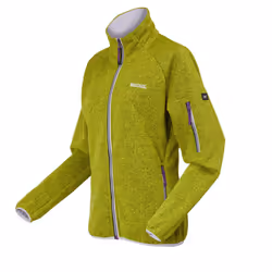 Regatta Womens/Ladies Ravenhill Full Zip Fleece Top - 12 UK, Citron Lime/Lilac Frost
