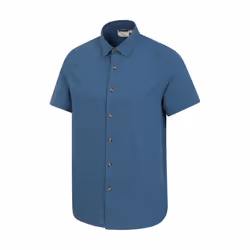 Mountain Warehouse Mens Weekender Shirt - 3XL, Blue