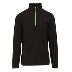 Regatta Mens Navigate Half Zip Fleece Jacket - XXL, Black/Lime Green