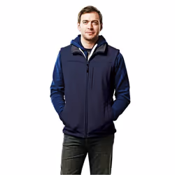 Regatta Mens Flux Softshell Bodywarmer / Sleeveless Jacket Water Repellent And Wind Resistant - 5XL, Navy /Navy