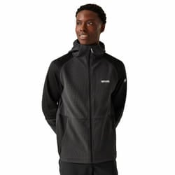 Regatta Mens Molaris Full Zip Fleece Jacket - S, Ash/Black