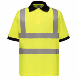 Yoko Unisex Adult Hi-Vis Short-Sleeved Polo Shirt - XL, Yellow