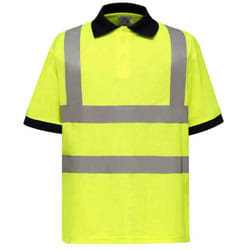 Yoko Unisex Adult Hi-Vis Short-Sleeved Polo Shirt - XL, Yellow