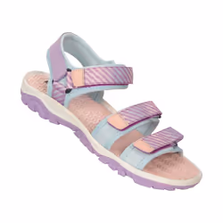 Mountain Warehouse Childrens/Kids 3 Touch Fastening Strap Sandals - 2 UK, Purple