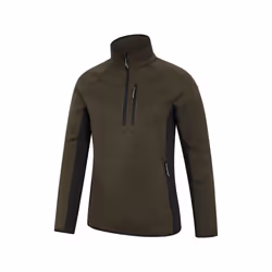 Mountain Warehouse Mens Treston Fleece Top - S, Khaki Green