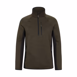 Mountain Warehouse Mens Treston Fleece Top - XL, Khaki Green