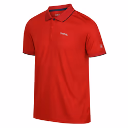 Regatta Mens Remex II Polo Shirt - S, Danger Red Solid