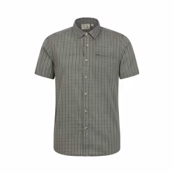 Mountain Warehouse Mens Cotton Shirt - XS, Dark Green