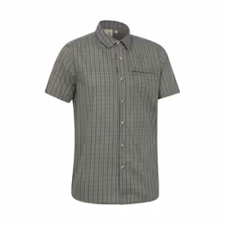 Mountain Warehouse Mens Cotton Shirt - XS, Dark Green