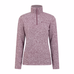 Mountain Warehouse Womens/Ladies Idris Half Zip Fleece Top - 8 UK, Burgundy