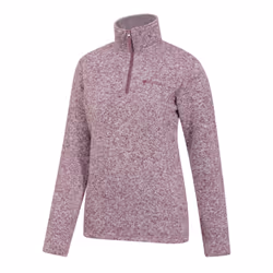 Mountain Warehouse Womens/Ladies Idris Half Zip Fleece Top - 8 UK, Burgundy