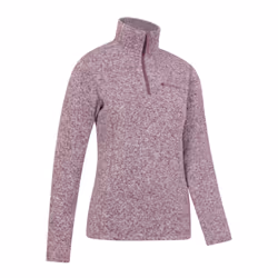 Mountain Warehouse Womens/Ladies Idris Half Zip Fleece Top - 8 UK, Burgundy
